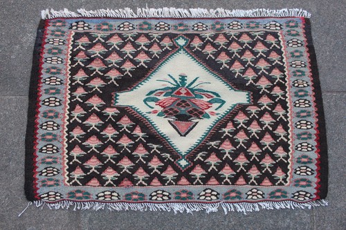 Kilim vintage traditionnel - kilim,