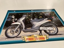 Peugeot Scooter 125 Looxor 2003 fiche carte moto passion collection Atlas