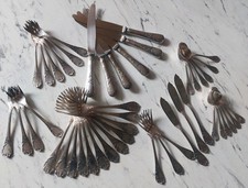 Ménagère Christofle Marly 46 Pce Couteaux Fourchettes Dessert Poisson Cuillère 