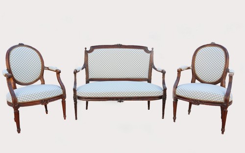 Salon louis xvi noyer - salon, xvi,