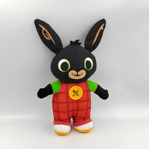 Peluche sonore lapin - bing, noir