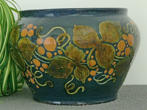 Ancien cache pot vase - cache,