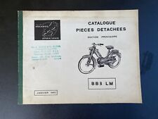 Mobylette catalogue pièces détachées Peugeot BB3 LM 1965