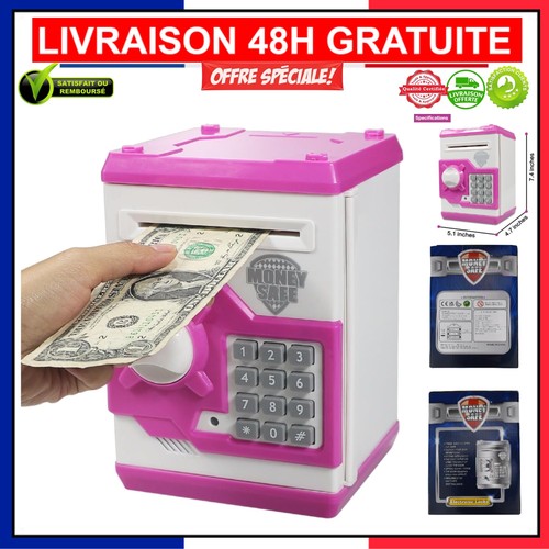 Tirelire électronique rose - tirelire,