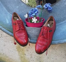 Superbes Paraboot  GRIFF Cuir Grainé  Rouge 5 Uk/ 38 Eu