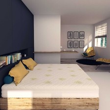 Matelas 160 x 190 Double 2 Couches 9 CM+3 CM Mousse à Mémoire Par Baldiflex