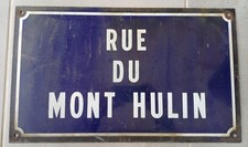 Ancienne Plaque De Rue En Tôle 50x30 Cm