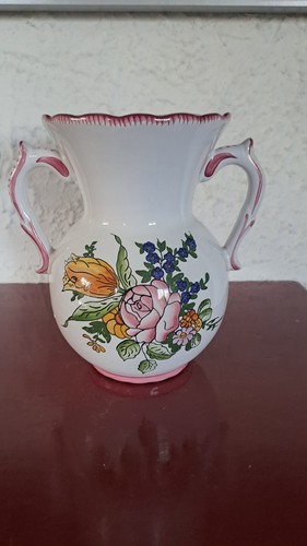 Vase ancien faïence peinte - ancien,