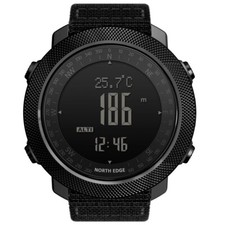 Montre Sport NORTH EDGE Multifonctions – Étanche, Altimètre, Boussole, Thermomèt