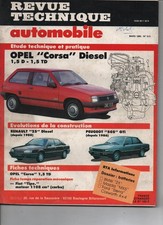 Opel Corsa A diesel 1.5 d td Viva super gl revue technique automobile RTA 1990