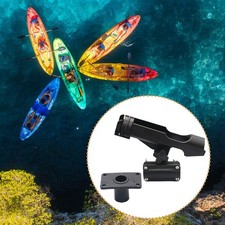 Support de canne à pêche pour bateau gonflable, support à double base pour