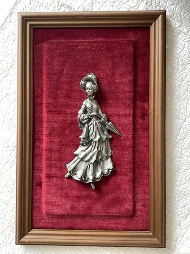 Tableau etain dame belle - dame,