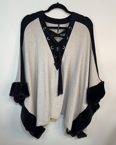 Capote poncho cape faux - poncho, m/l