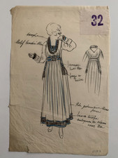 DESSIN ORIGINAL COSTUME DE