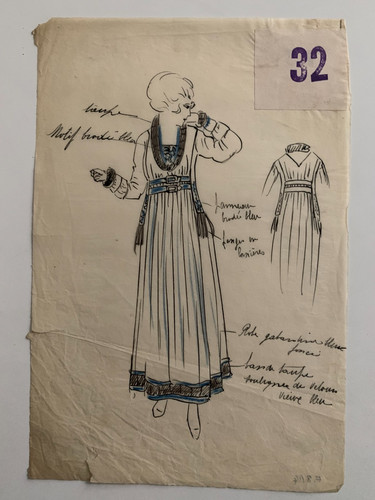 Dessin original costume - original,