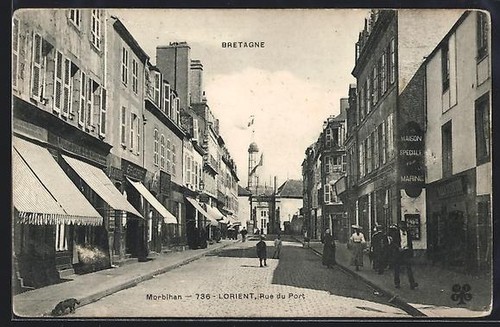 Cpa lorient morbihan rue - rue, du