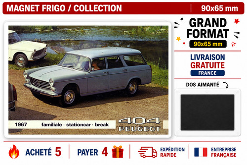 Magnet frigo peugeot 404 break - magnet,