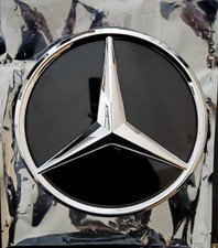 Logo Etoile Mercedes Calandre Classe A C CLA W205 W117 2012-2019 NOIR CHROME