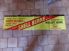 affiche TOUR DE FRANCE CYCLISTE  1961 /  le bouquet SHELL BERRE au maillot jaune