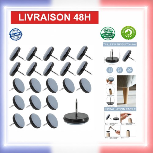 Patins pour chaises - 22mm, en