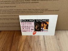 ticket concert Rolling stones 1982 hippodrome d' auteuil