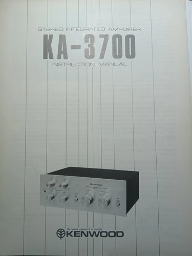 Kenwood 3700 amplifier - kenwood, ka-3700