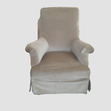 grand model fauteuil  de repos avec accoudoirs piètement noir .XIX siècle.