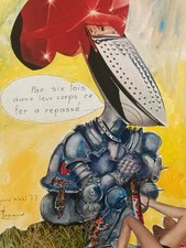 tres beau Collage photo papier carton erotique homme Fer À Repasser Art 1977 XXe