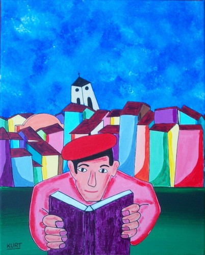 Tableau naif conteur - tableau, du