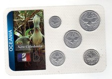 SET  5 COINS PIECES NEW CALEDONIA NOUVELLE CALEDONIE  OCEANIE 2003  NEUF UNC