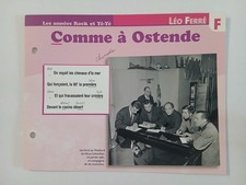 CARTE FICHE - LEO FERRE Comme