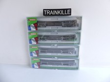 HN4411 ARNOLD N 1:160 / 4 WAGONS SNCF DD DEV 66 PORTE VOITURES LIVREE VERT Ep IV