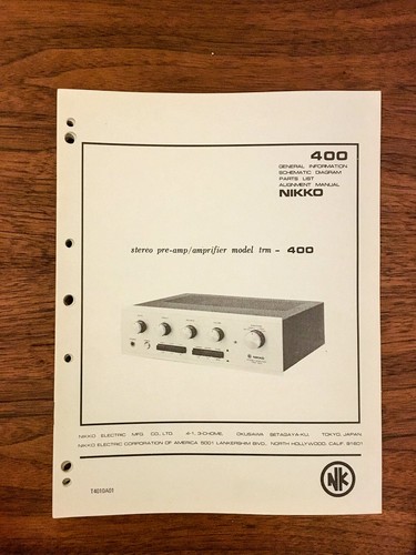 Nikko trm 400 preamp - nikko, /