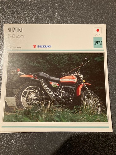 Carte fiche moto - carte, collection