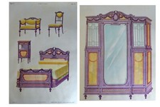 2 ESTAMPES ORIGINALES Chambre