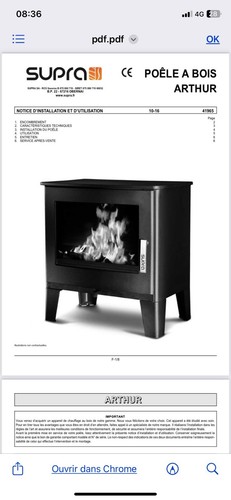 Poêle bois occasion - poêle, à