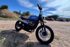 Ligne d'échappement Zard 2 en 1 modèle TIGER 70 racing Triumph street Scrambler