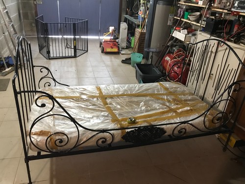 Lit banquette fer - banquette,