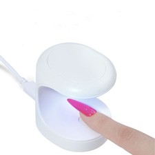 Portable Mini LED Lamp USB Connection Gel Polish Curing Machine Nail Dryer White