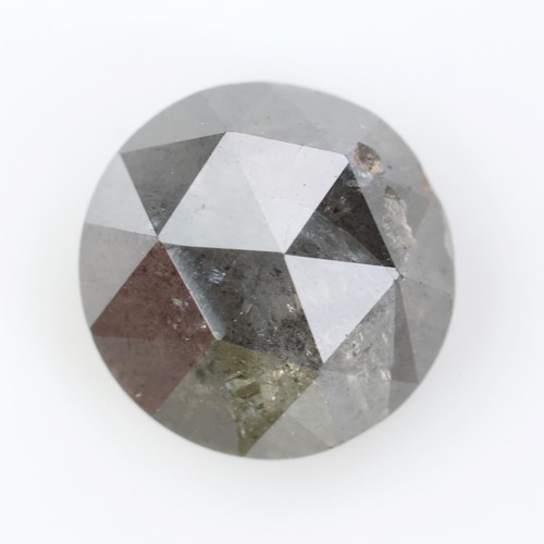 Diamant brut noir gris - , taille