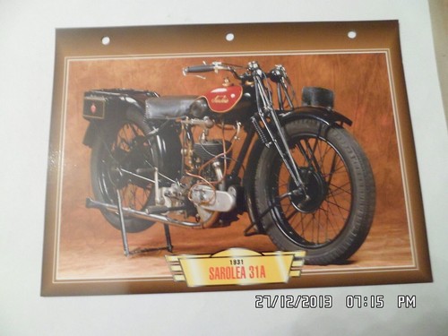 Carte fiche moto - moto, 31a