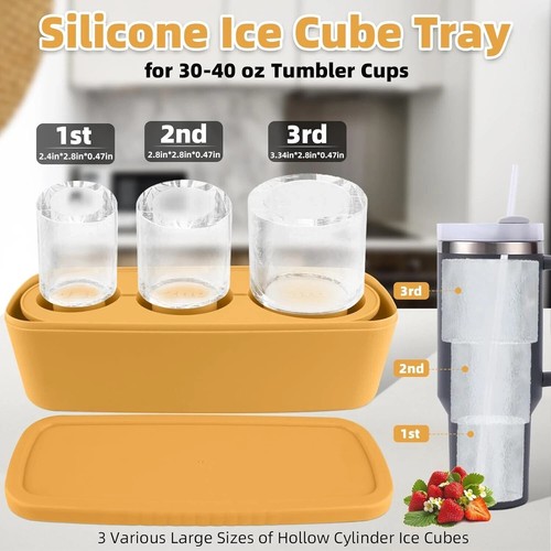 Hollow cylinder silicone ice - hollow,