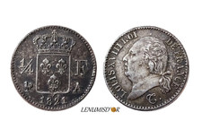 LOUIS XVIII 1/4 franc 1821 A