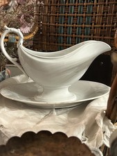 SAUCIÈRE BLANCHE TERRE DE FER CREIL ET MONTEREAU FIN 19EME / DEBUT 20EME