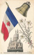 75018 PARIS #AS38547 SACRE COEUR DE MONTMARTRE DRAPEAU CLOCHE