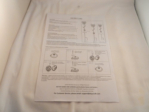 Lighted flower instruction - lighted,