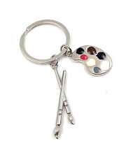 Art Palette de Couleurs Peindre Porte-Clés Métal Porte-Bonheur Remorque