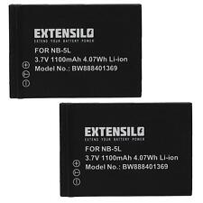 2 Batteries pour Canon Digital