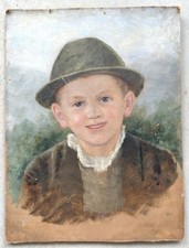 Portrait ancien d’enfant au