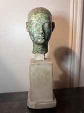 Statuette - Tête - Buste sur socle - Égypte - Moulage du Louvre